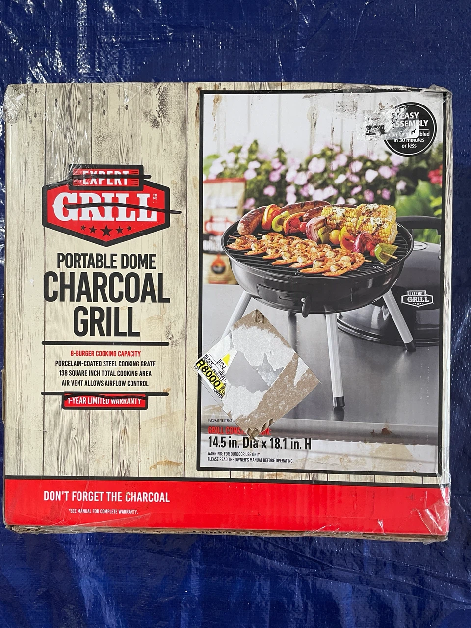 Expert Grill Portable Dome Charcoal Grill