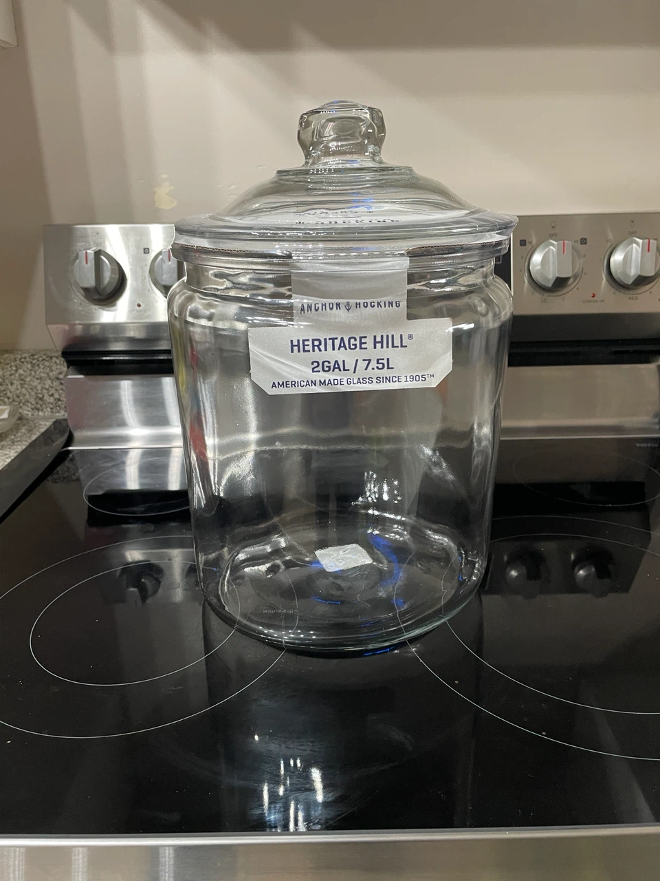Anchor Hocking Heritage Hill 2 Gallon Glass Jar