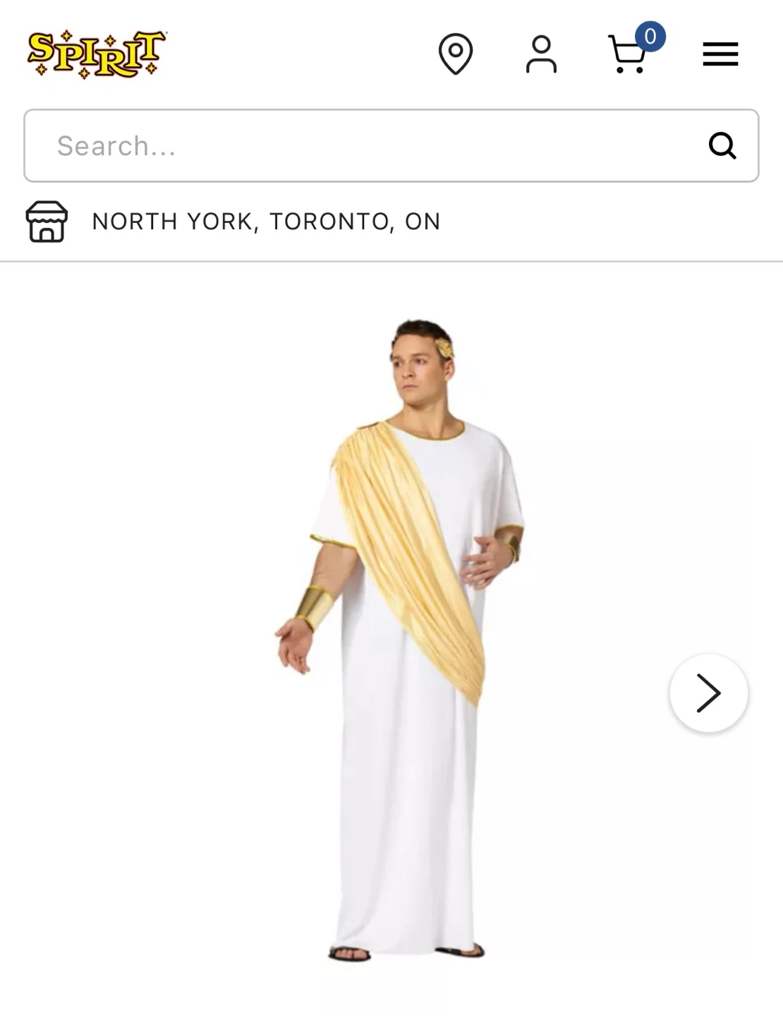 Spirit Halloween Caesar Costume Adult - photo 2