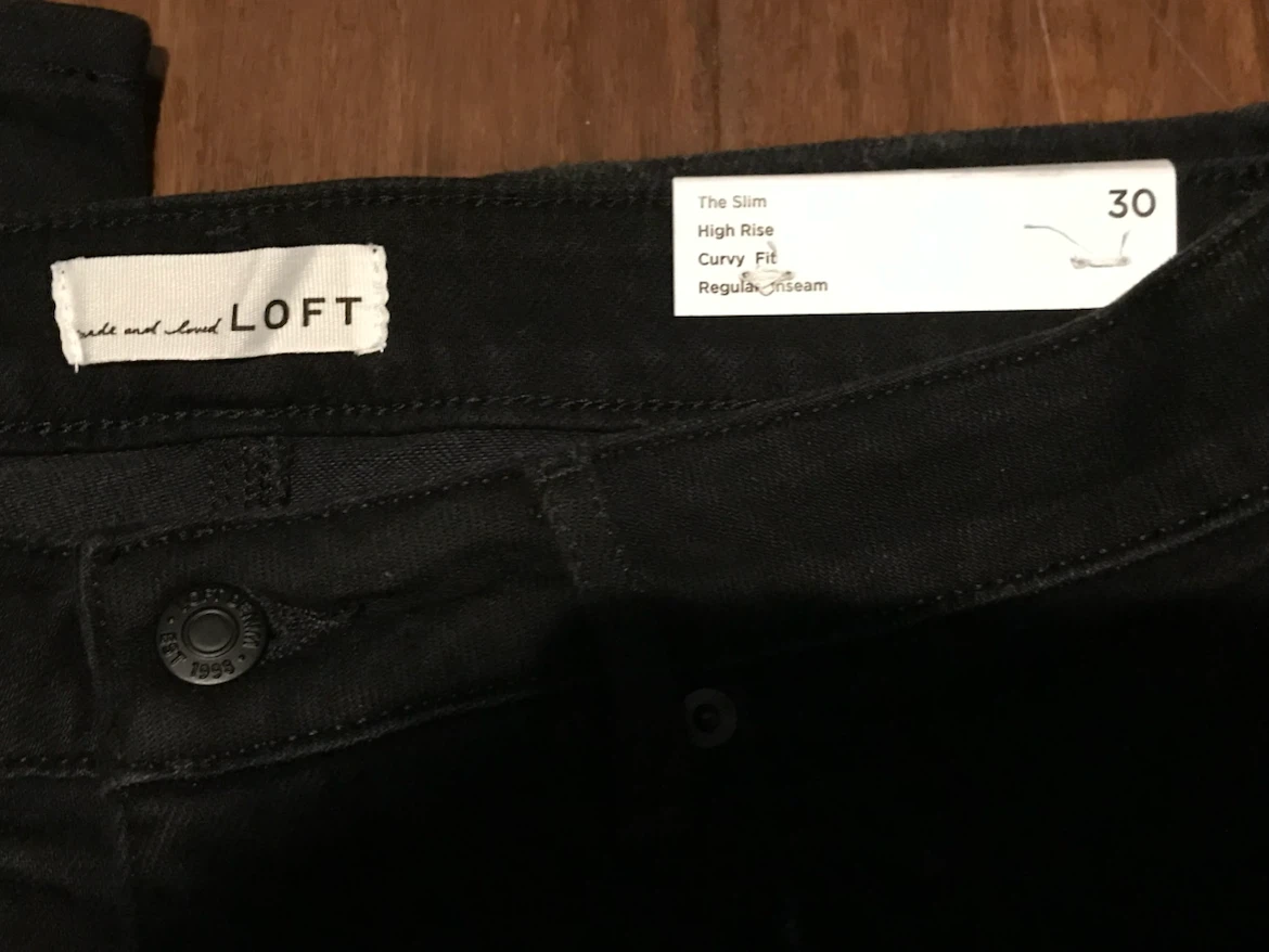 Loft black denim - Curvy fit - photo 5