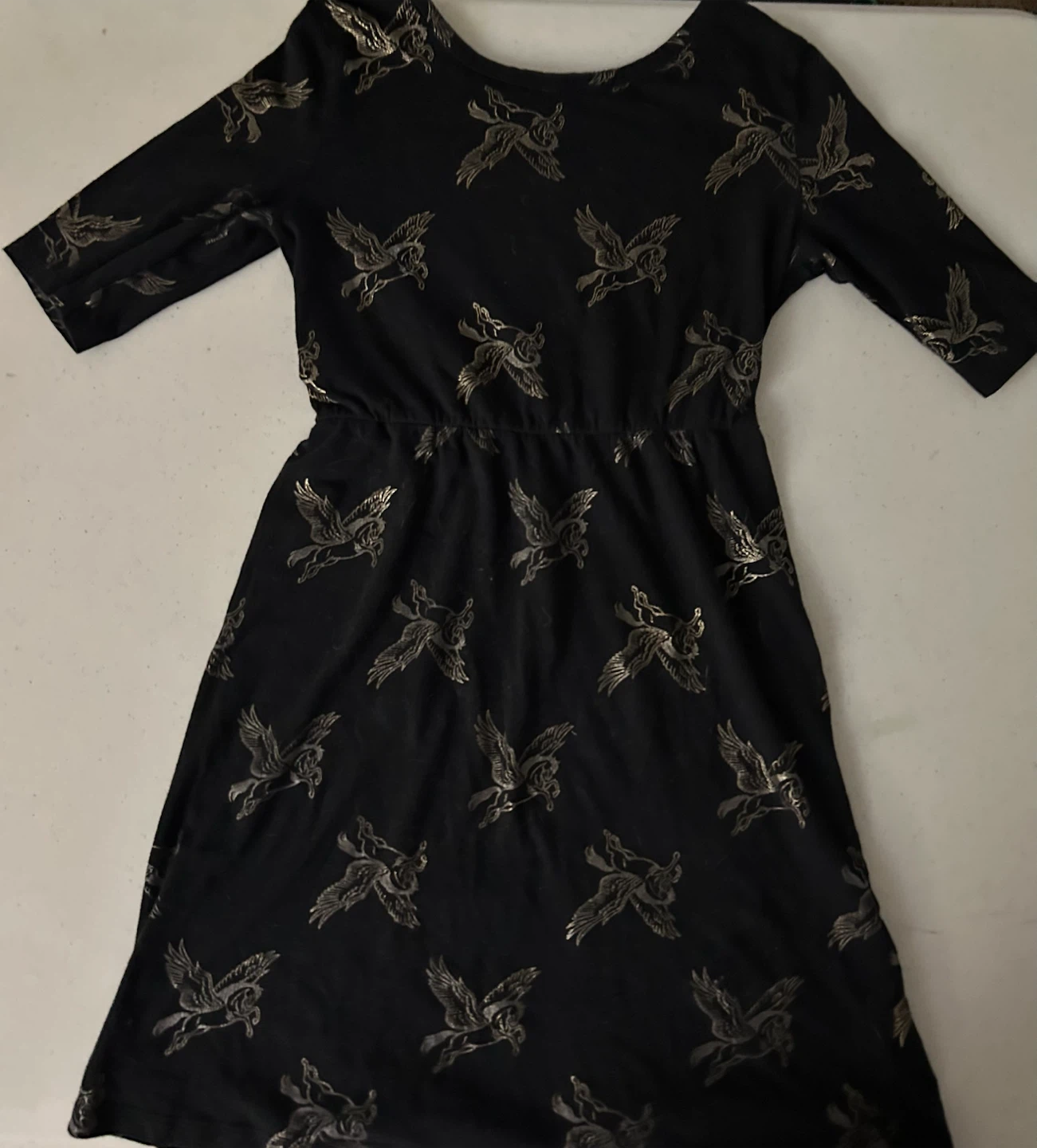Old Navy Pegasus Kids Black Dress Large