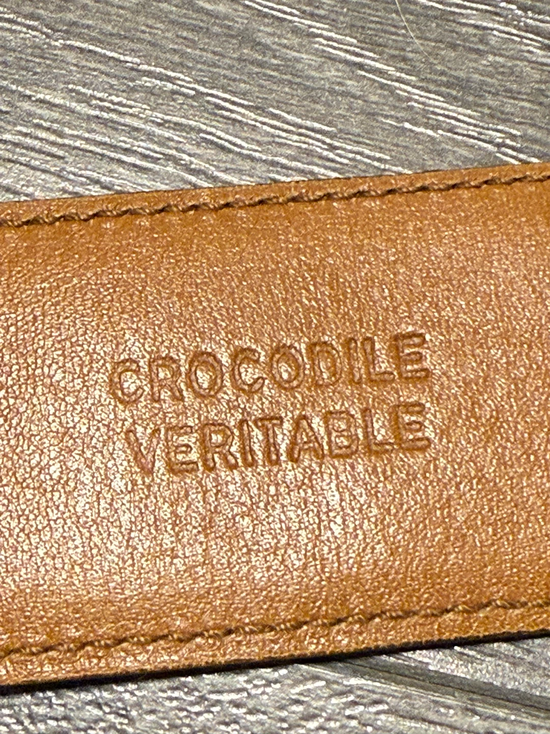 Prada Crocodile Leather Belt Size 75/30 Made in Italy - photo 3