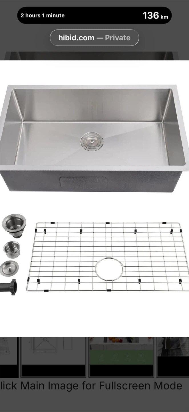 27 Inch Stainless Steel Kitchen Sink - photo 2