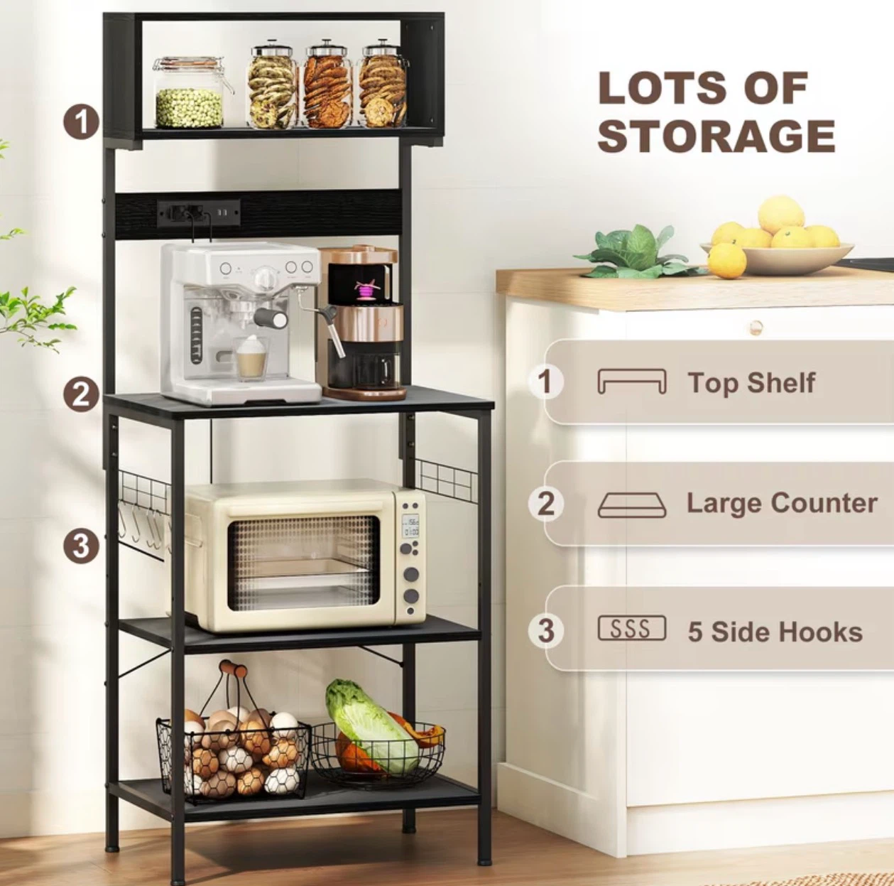Kitchen Baker Rack with Power Outlets (BRAND NEW IN BOX) - photo 4