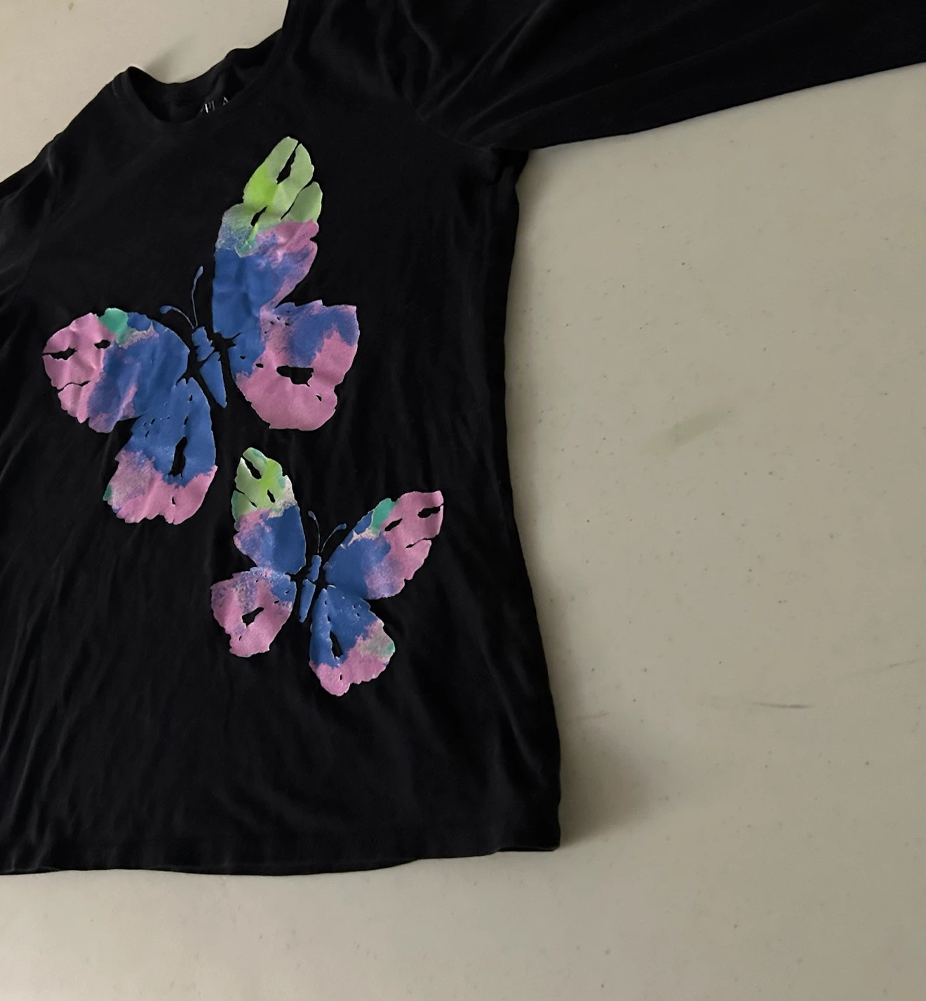 The Children's Place Long Sleeve Butterfly Top Large - photo 2