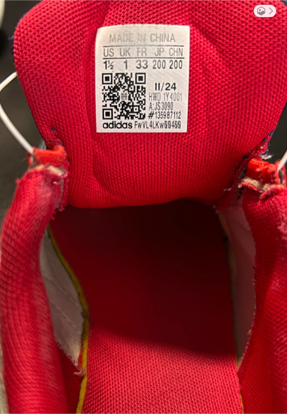 Adidas Kids BOA Sneakers US 1.5 - photo 4