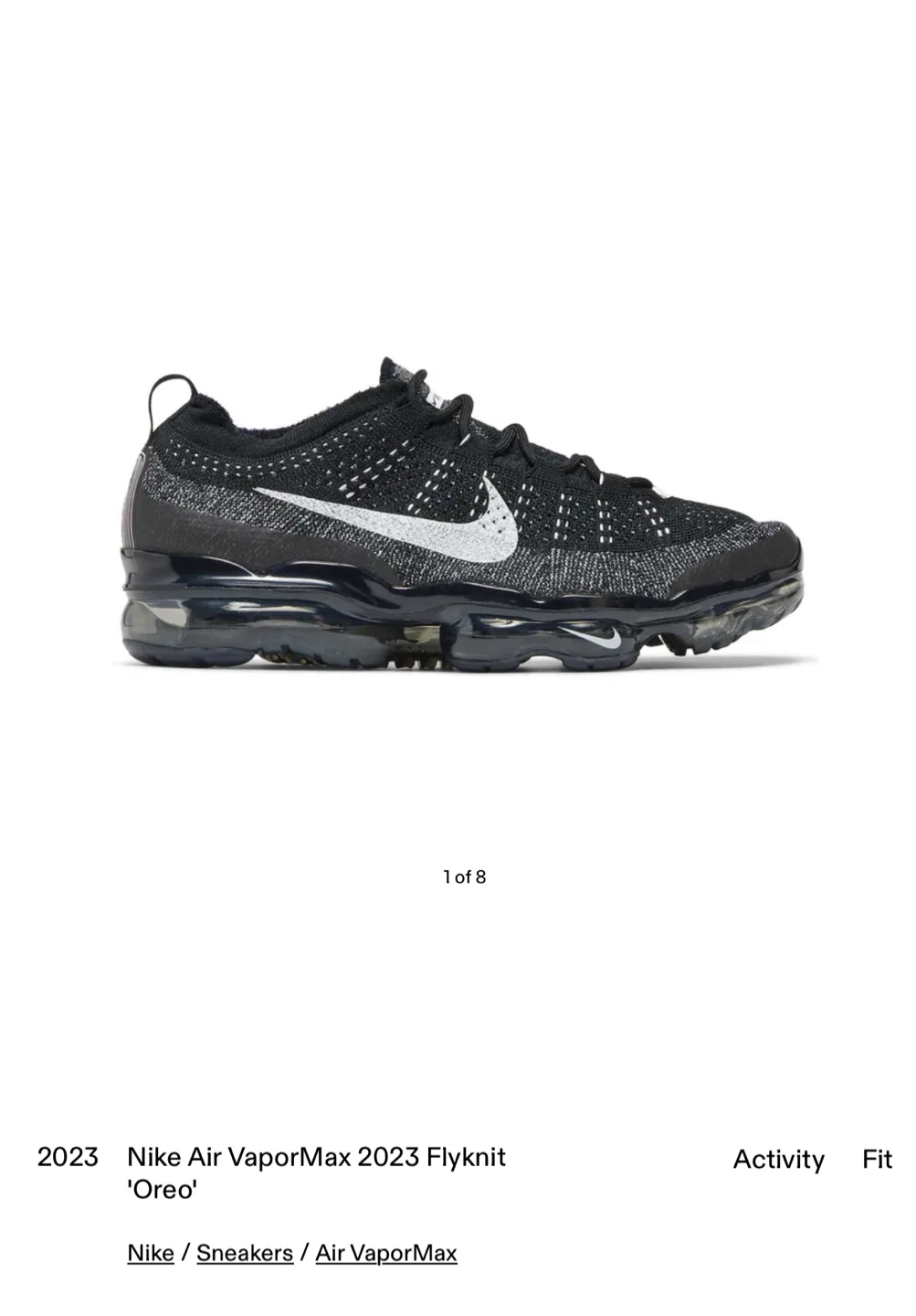 Nike Air VaporMax 2023 Flyknit Oreo