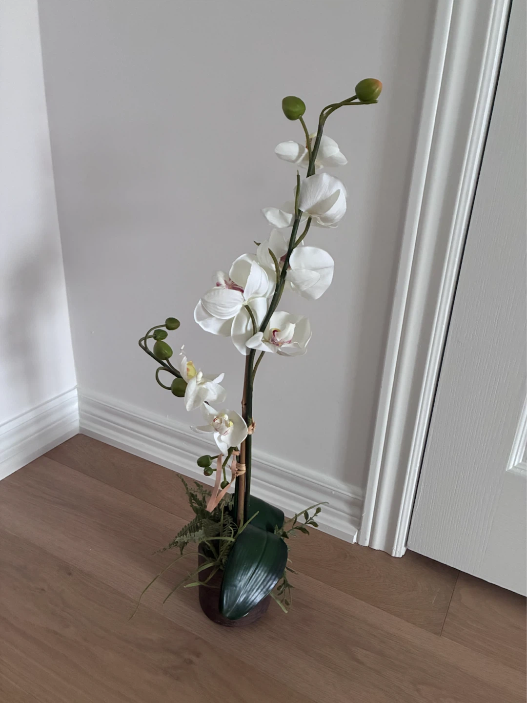 Artificial White Orchid Plant