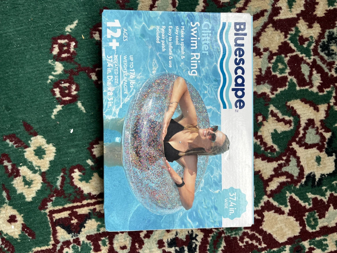 Bluescape Glitter Swim Ring