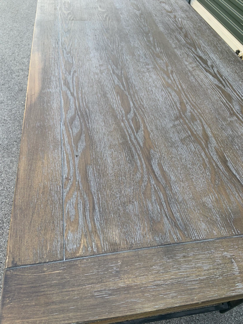 Rustic Industrial Wood and Metal Desk - photo 3