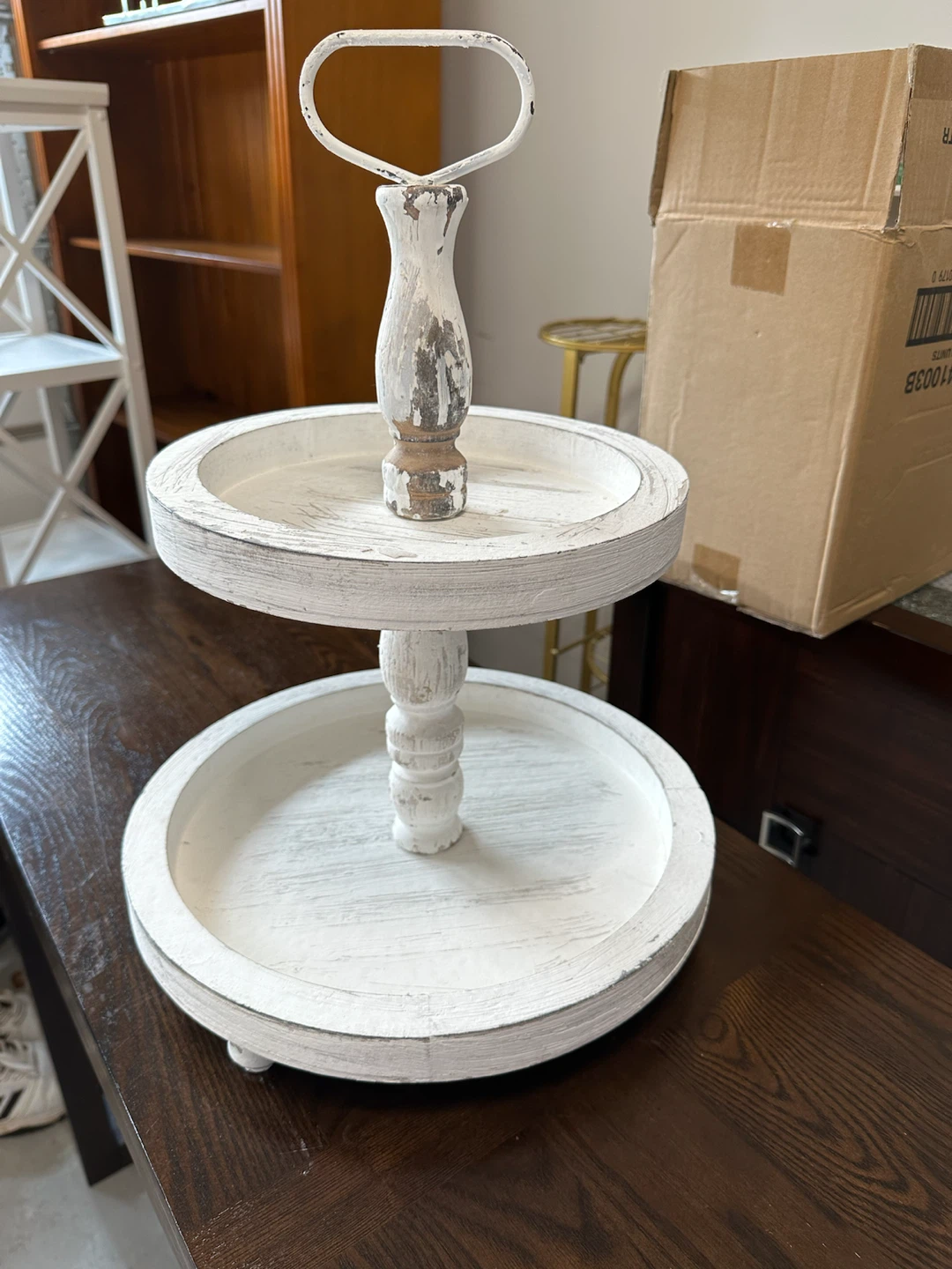White Tiered Tray