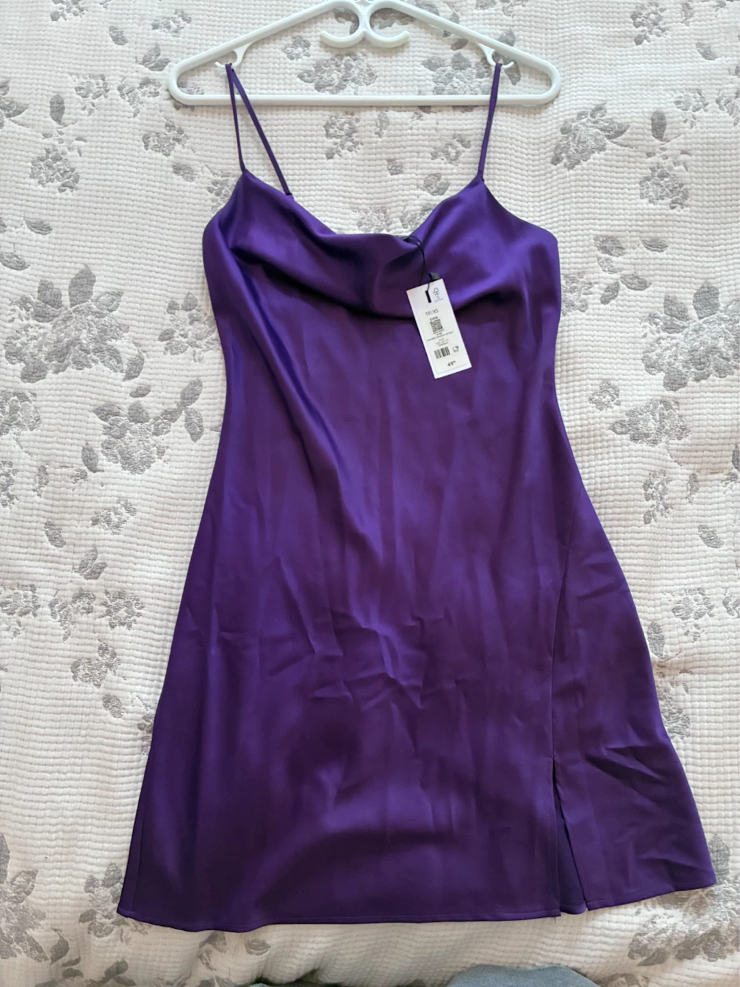 Dynamite Mini Cowlneck Slip Dress