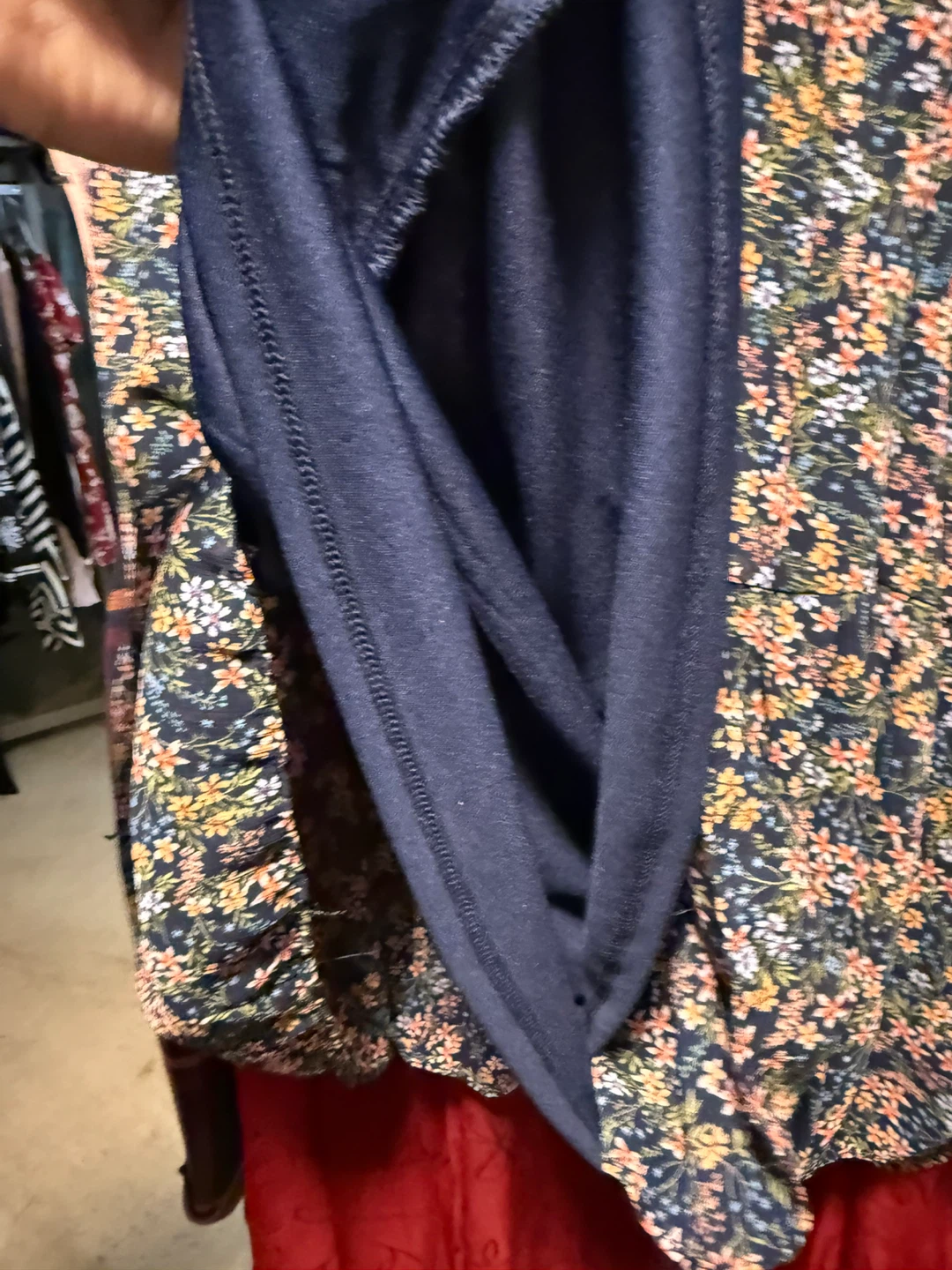 MSK Floral Print V-Neck Tiered Dress - photo 5