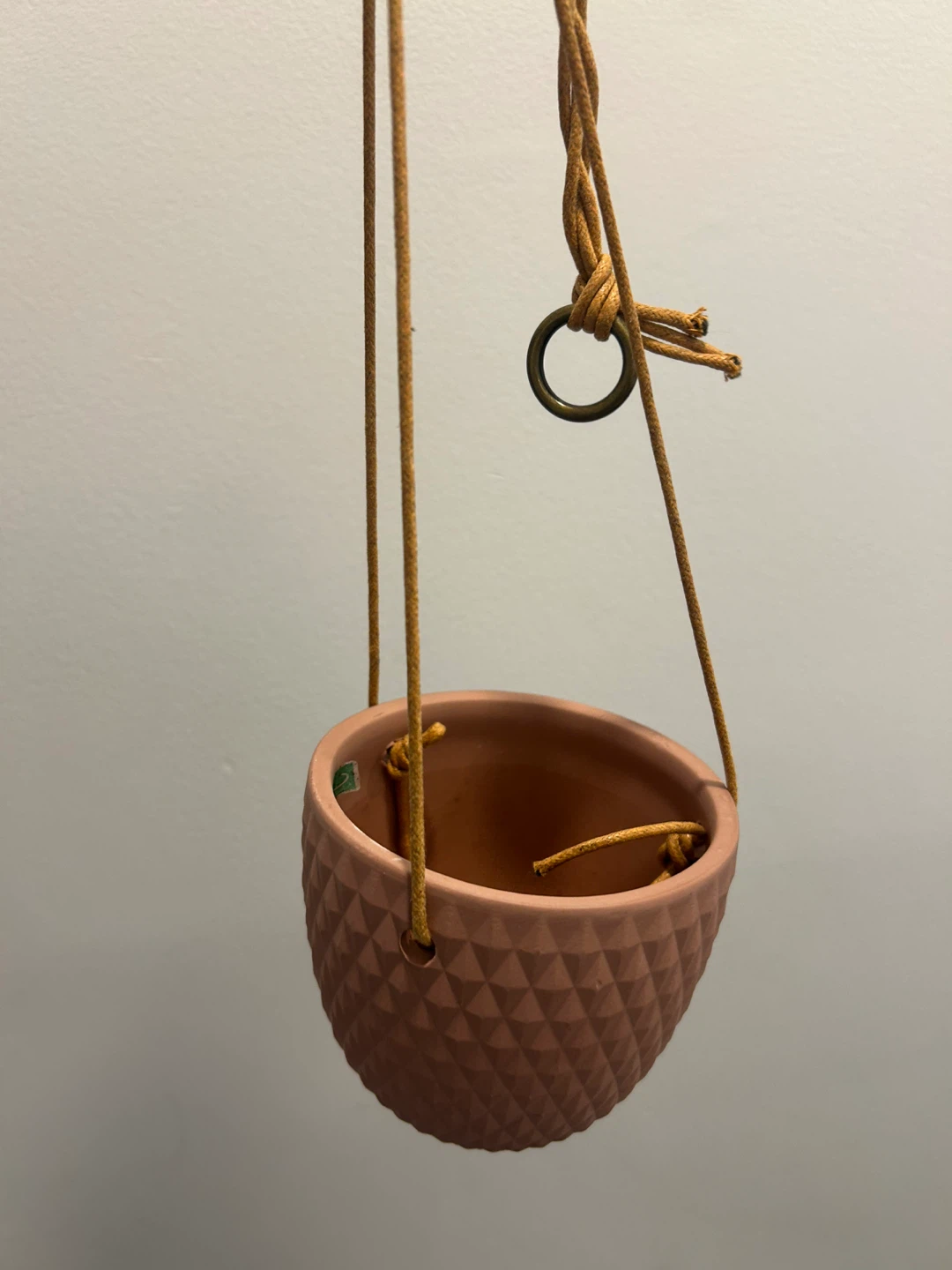 Textured Hanging Planter - photo 2