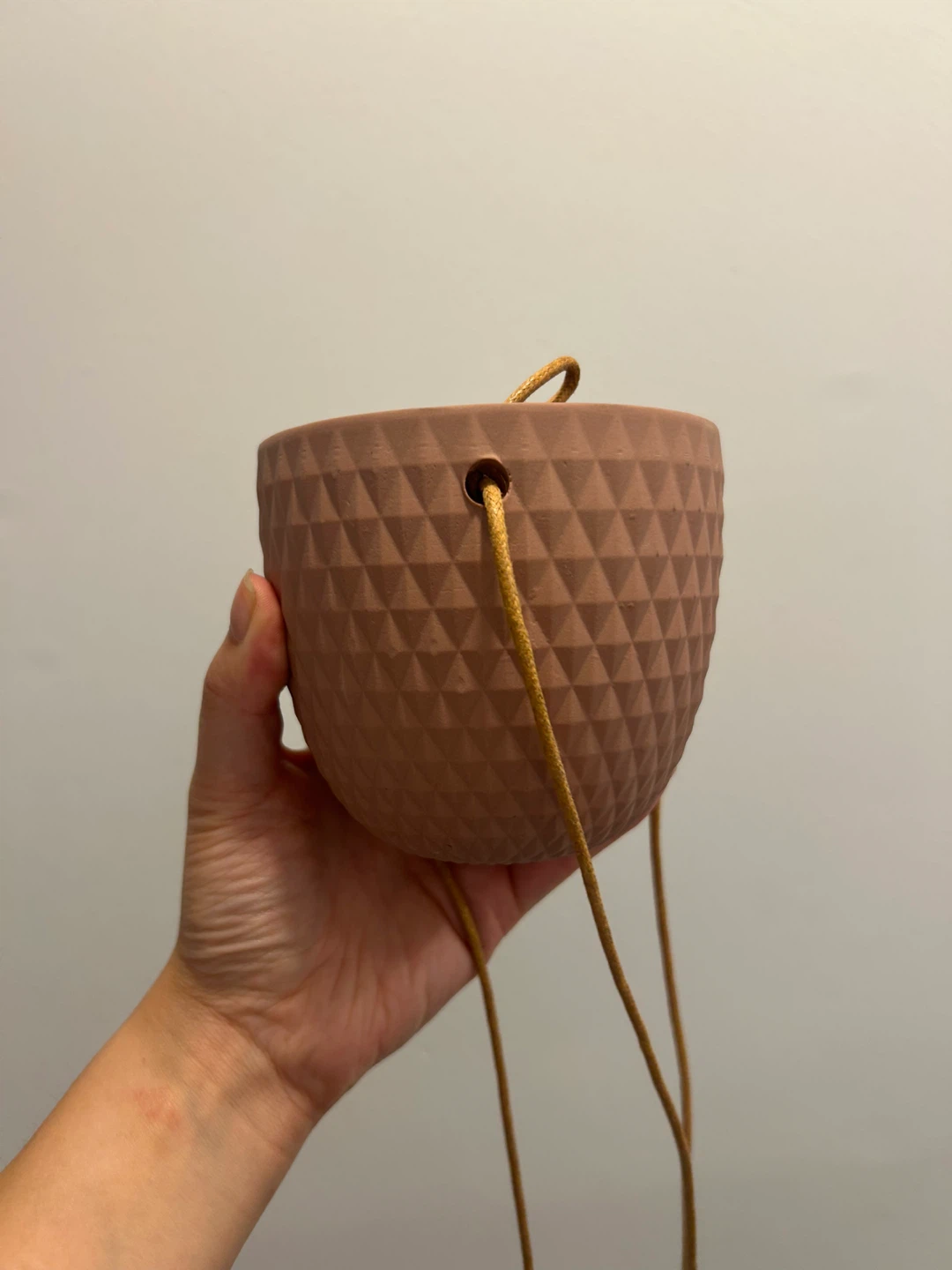 Textured Hanging Planter - photo 3