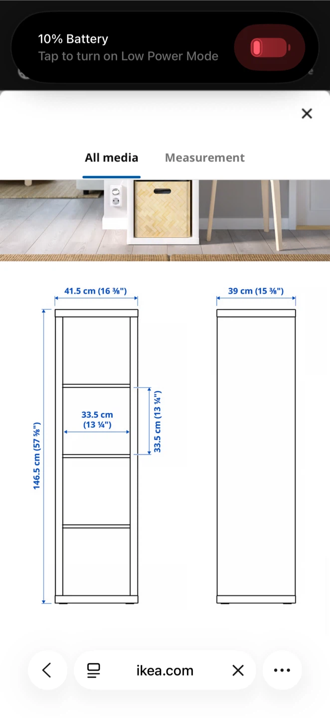 IKEA Kallax Shelf Unit White - photo 2