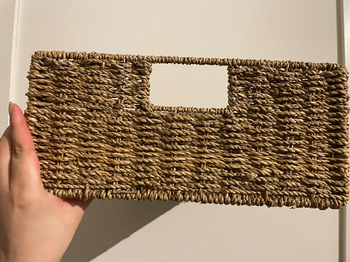 Woven Wicker Storage Basket with Lid - photo 4