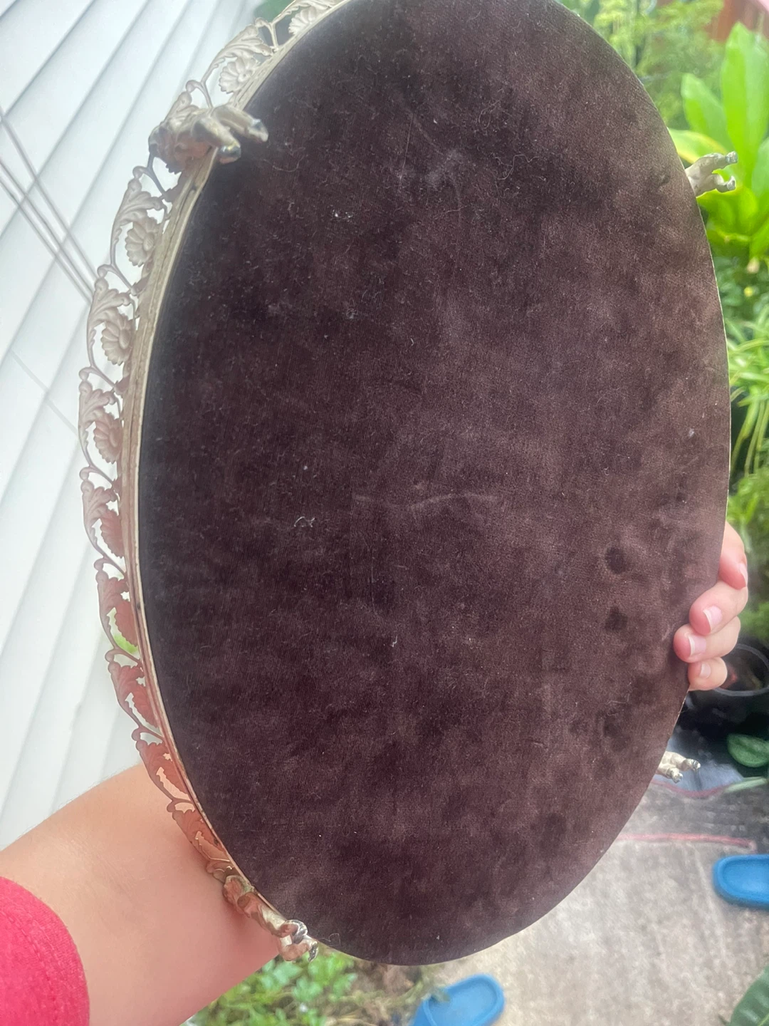 Vintage Ornate Oval Vanity Tray - photo 2