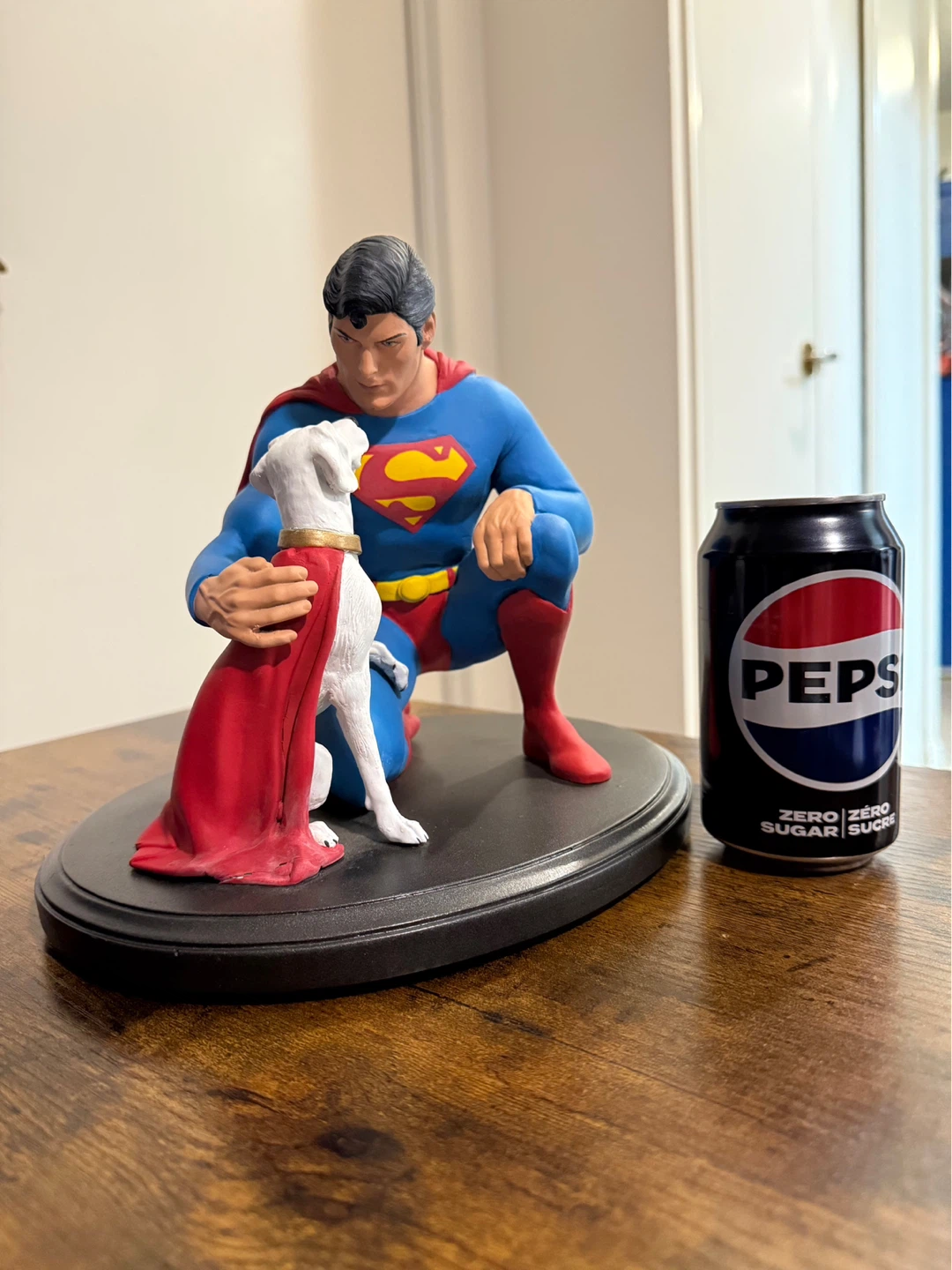 Superman and Krypto the Superdog Statue