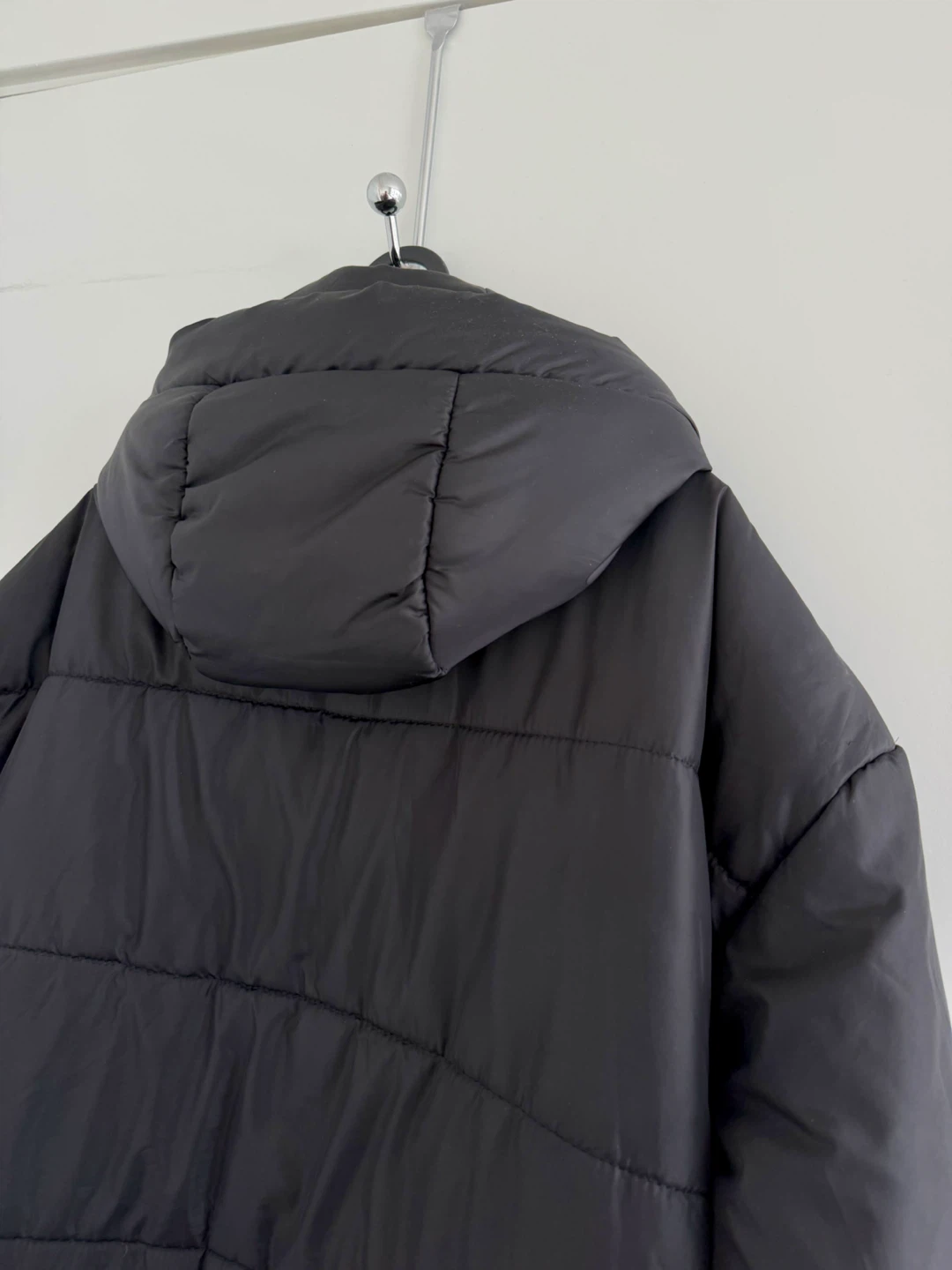 Black hooded Puffer Jacket - photo 3