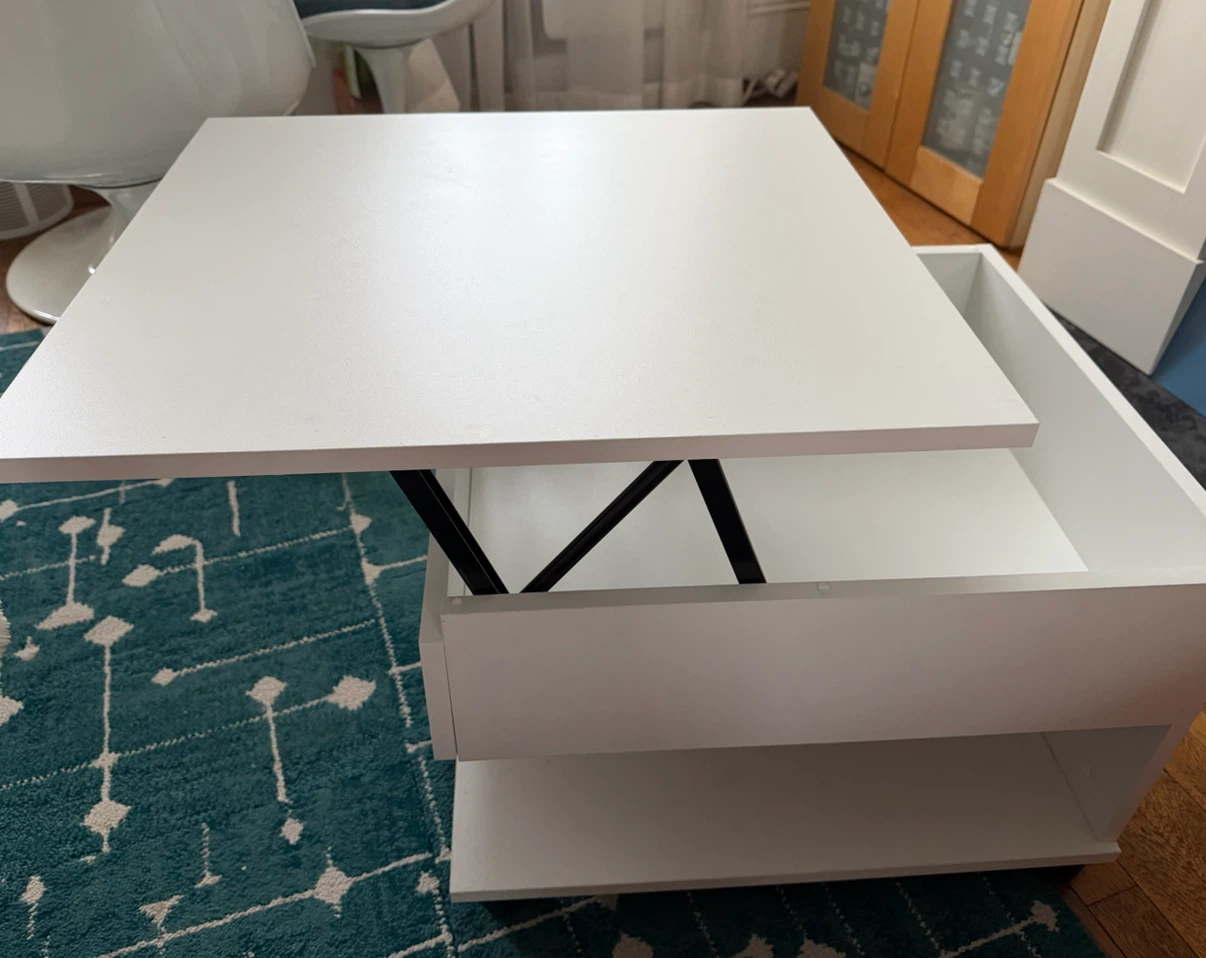 Side/Coffee Table with Lift-Top & Storage - photo 2