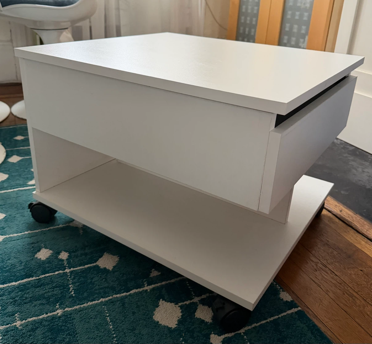 Side/Coffee Table with Lift-Top & Storage - photo 3
