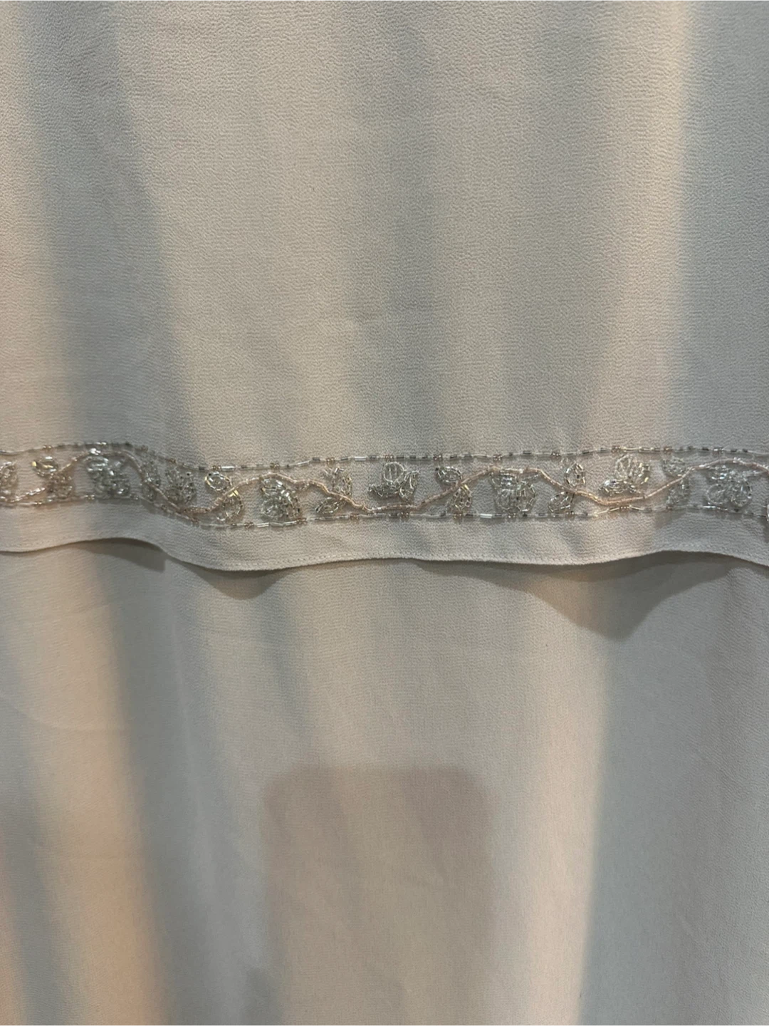 R&M Richards Cream Dress and Matching Jacket with Sequins Trim - photo 3