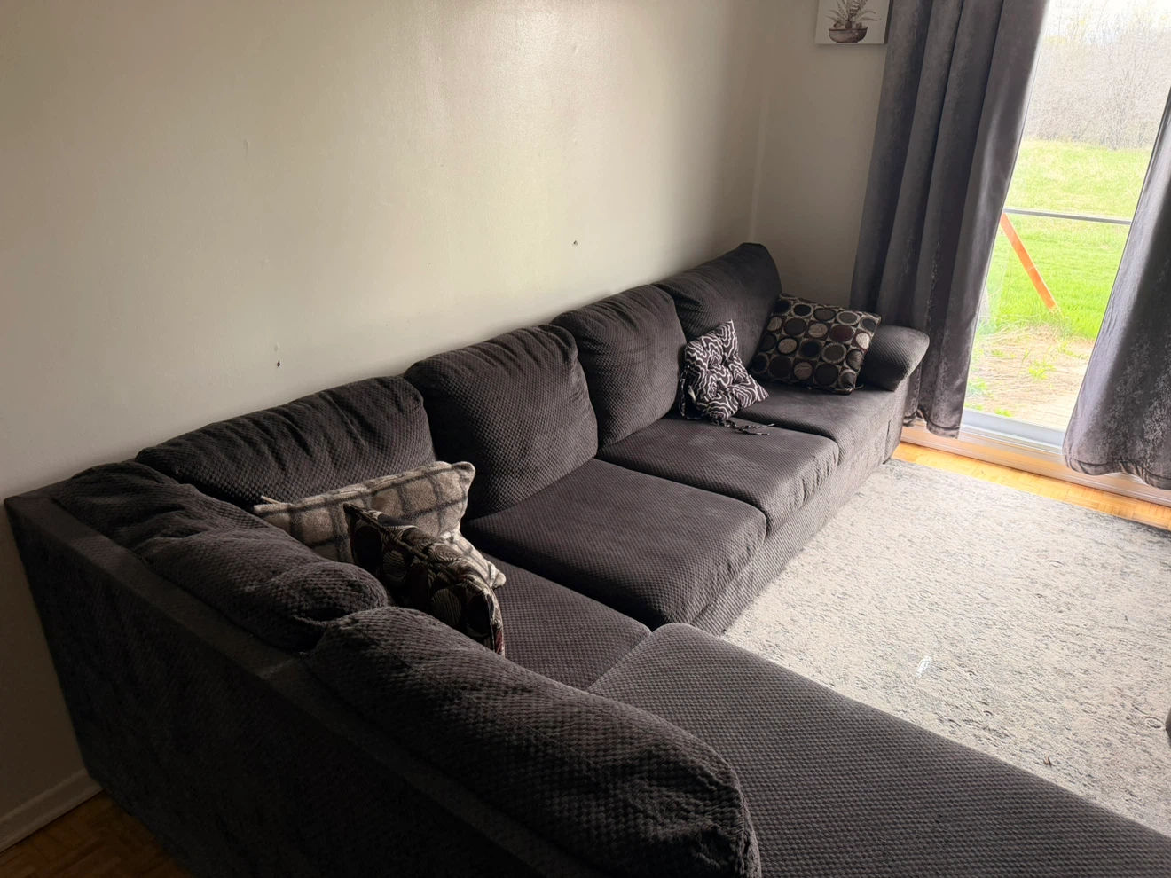 Dark Grey Sectional Sofa - photo 2