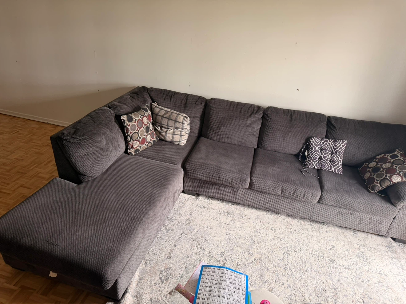 Dark Grey Sectional Sofa - photo 3
