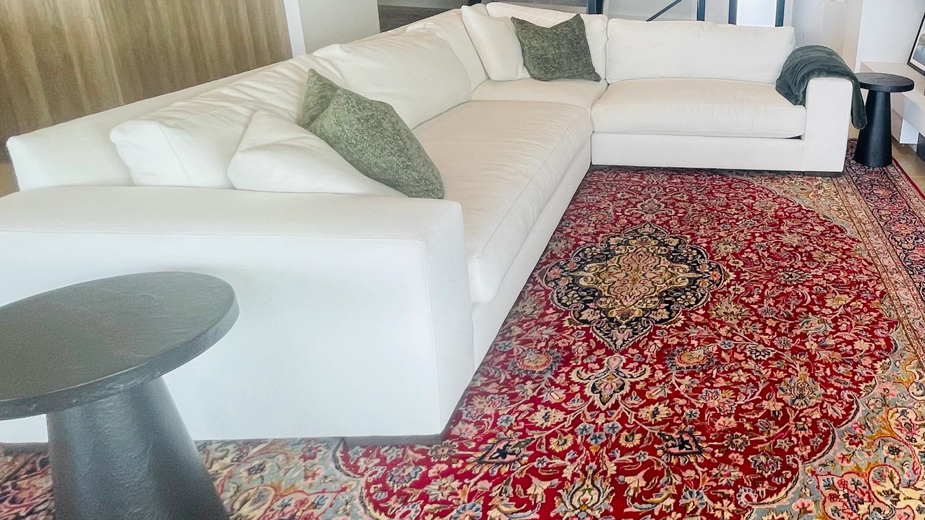 White Sectional Sofa - photo 3