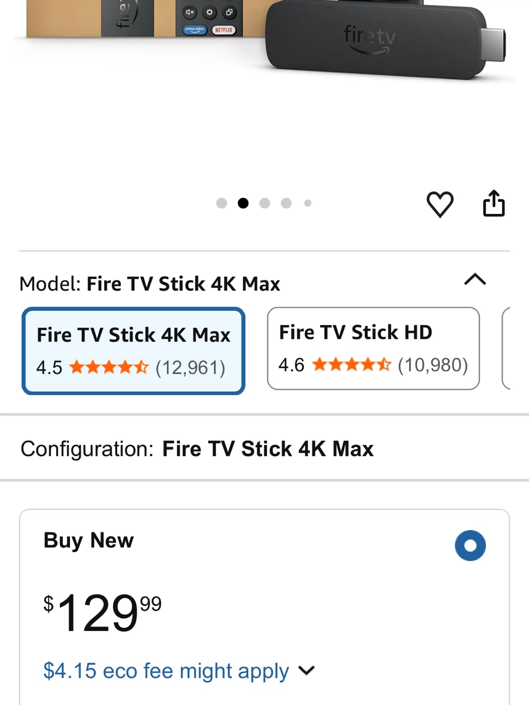 BNIB Amazon Fire TV Stick 4K Max - photo 2