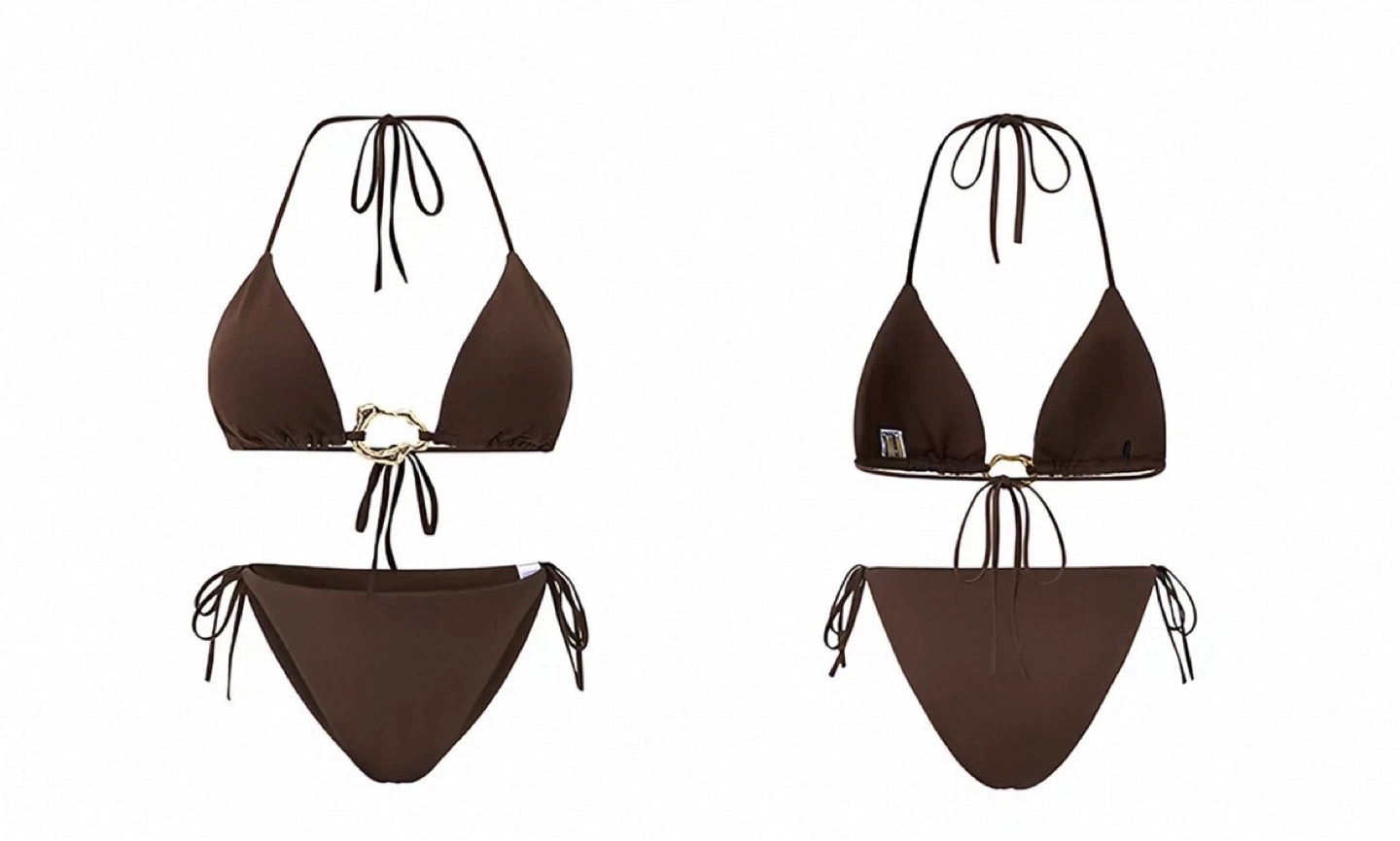 Brown String Bikini size L - photo 2
