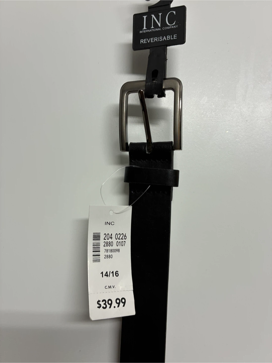 INC International Company Reversible Belt