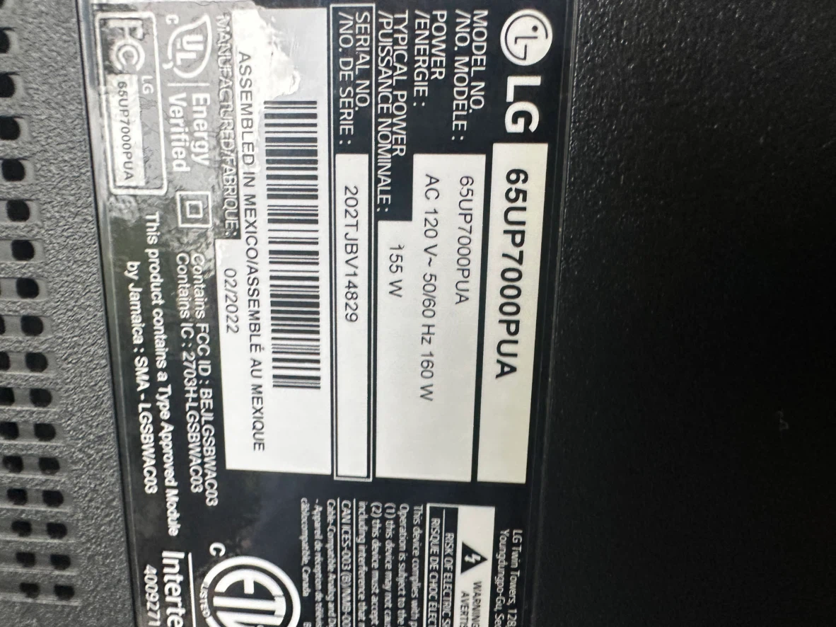 LG (2022) 65UP7000PUA 65" Smart TV - photo 2