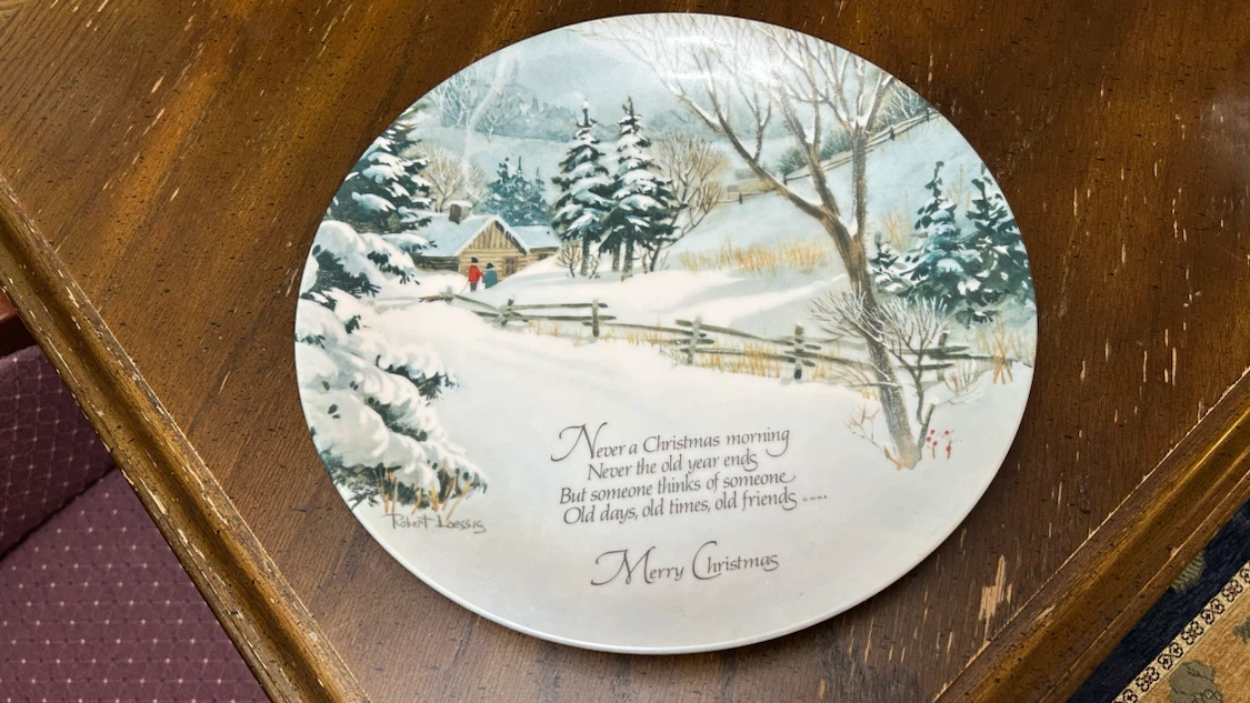Robert Laessig Merry Christmas Collectible Plate