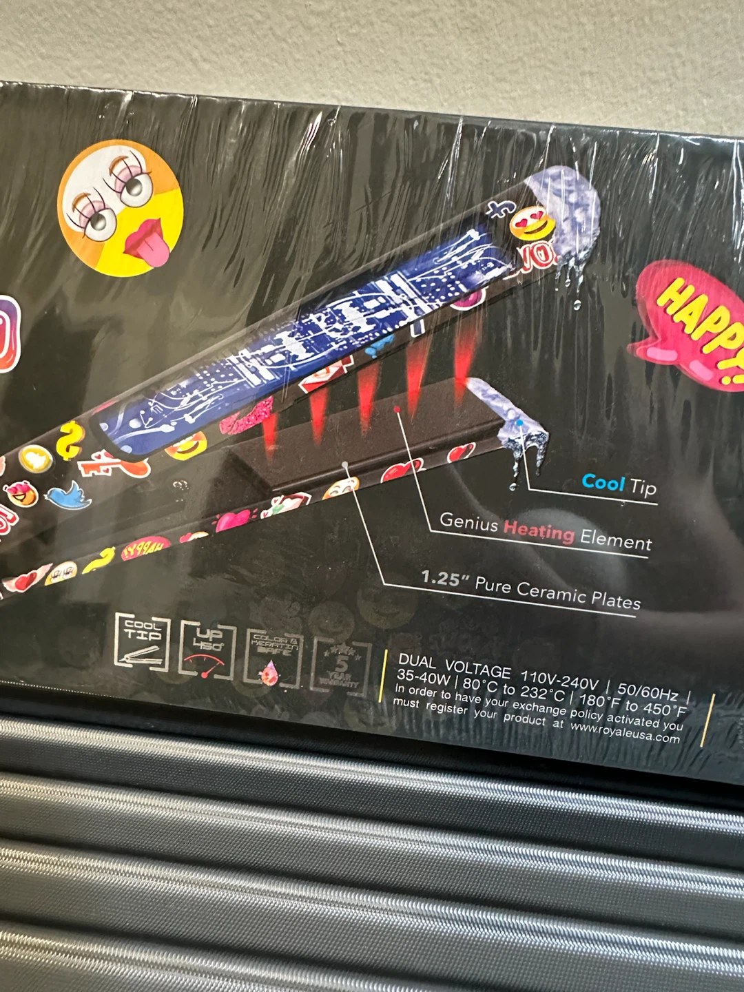 NEW Royale Ceramic Flat Iron Hair Straightener – Sealed - photo 5
