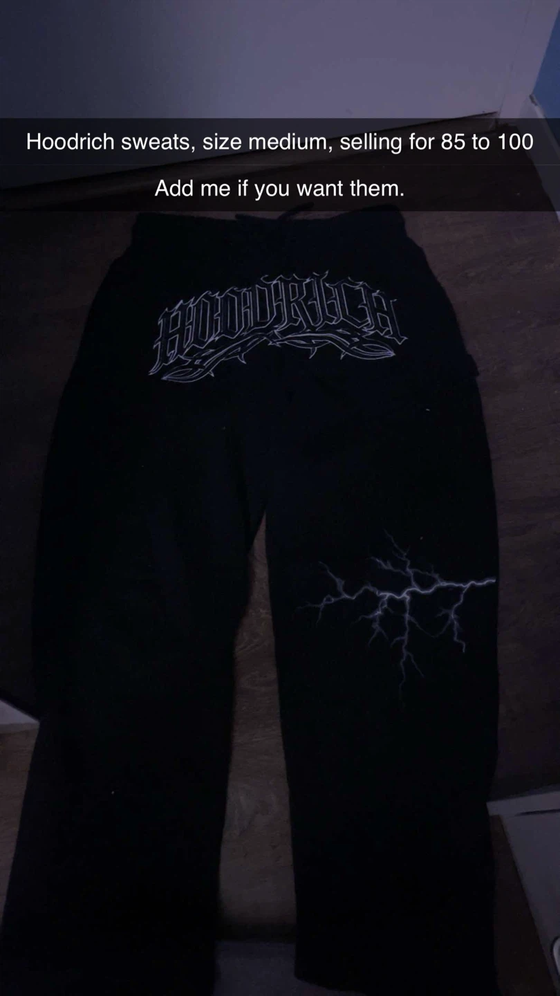 Hoodrich Sweatpants Black Medium