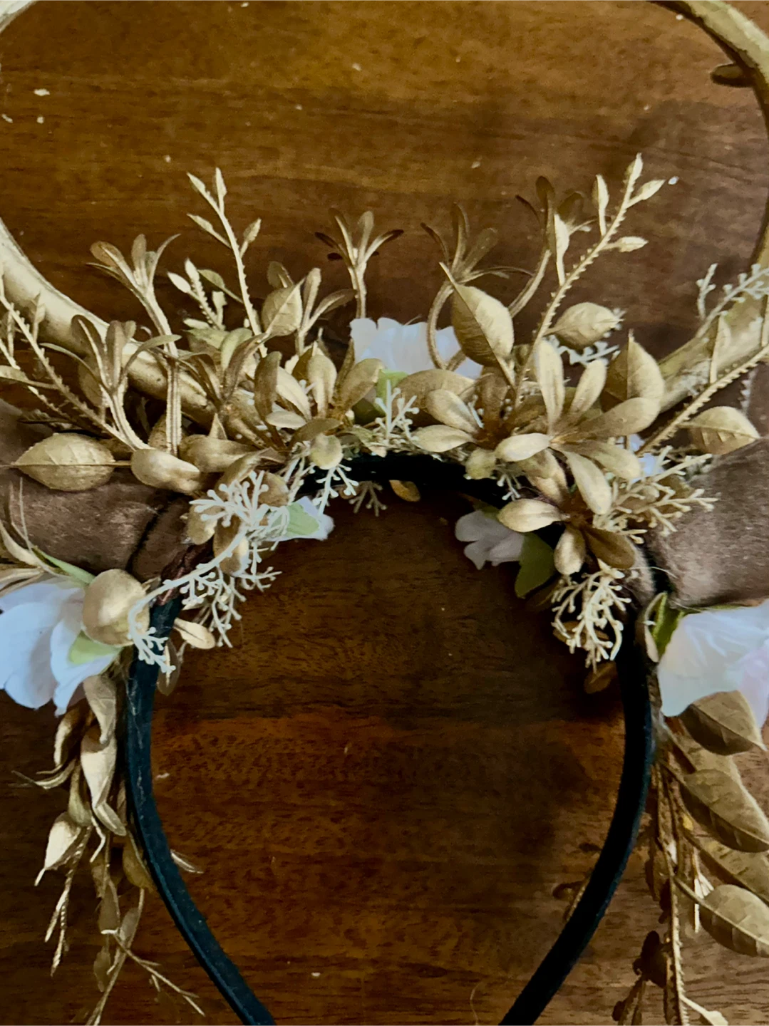 Floral Antler Headband - photo 4
