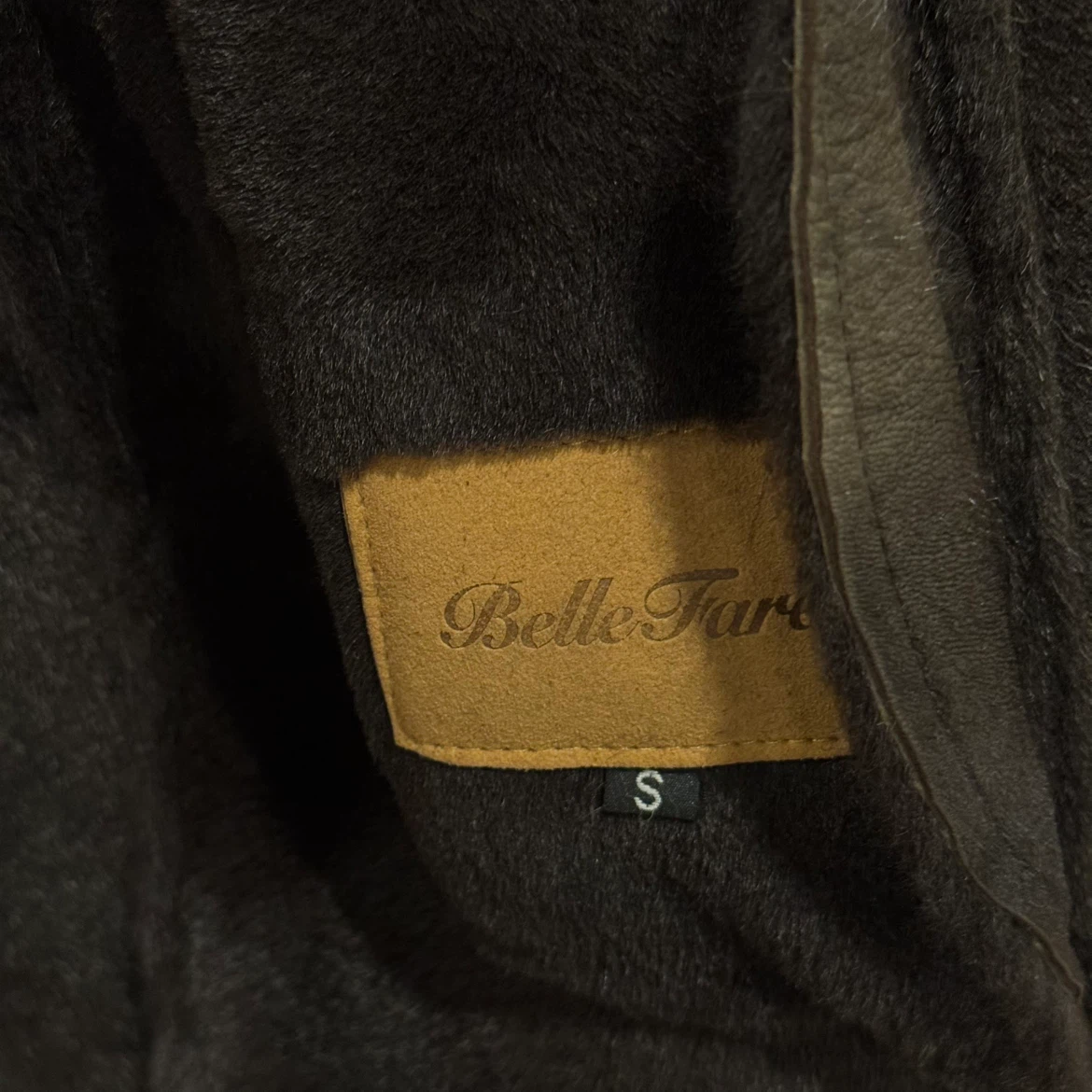 Belle Fare Brown Suede and REAL Fur Coat - photo 3