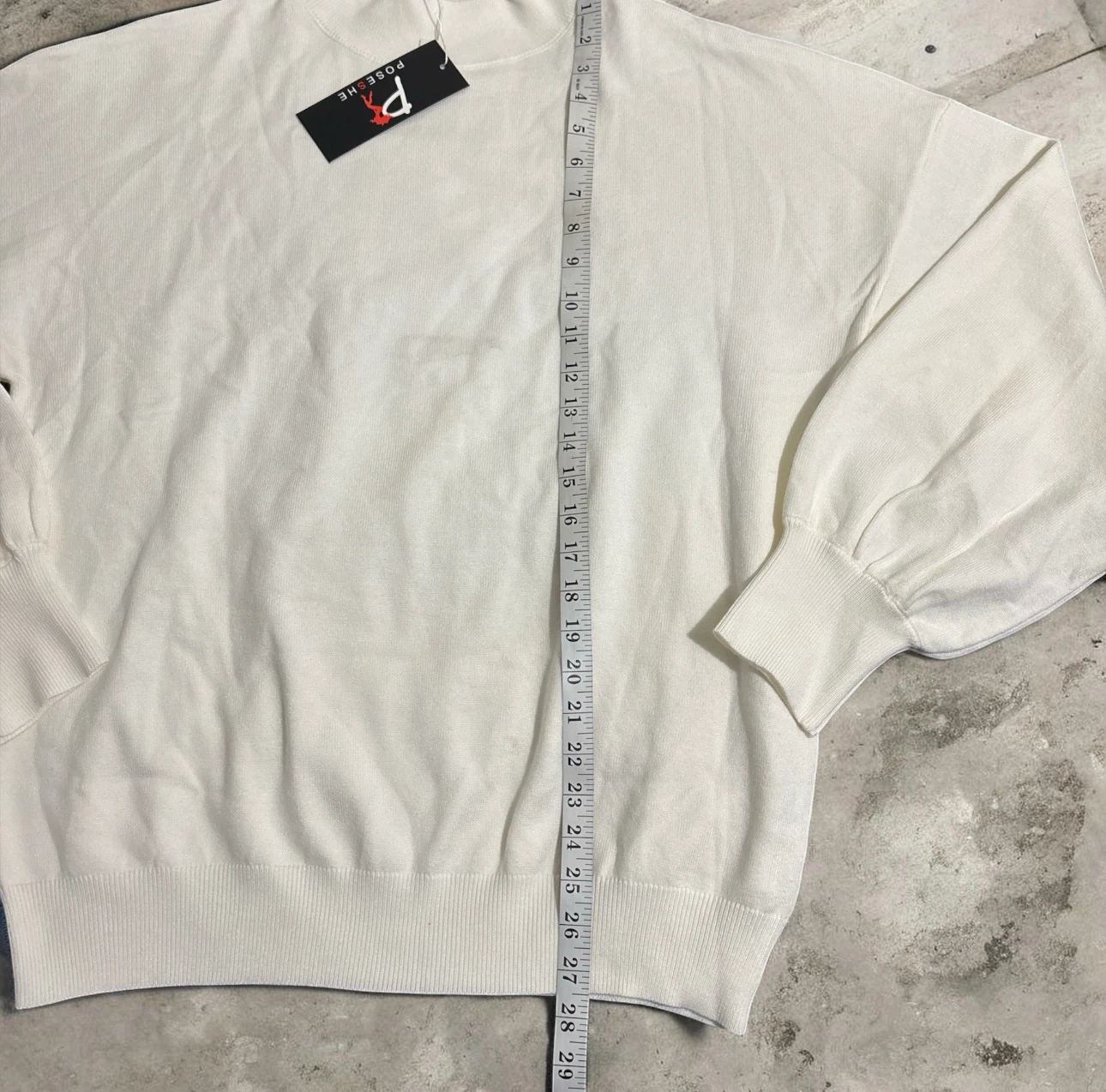 Poseshe Cream Mock Neck Sweater - photo 2