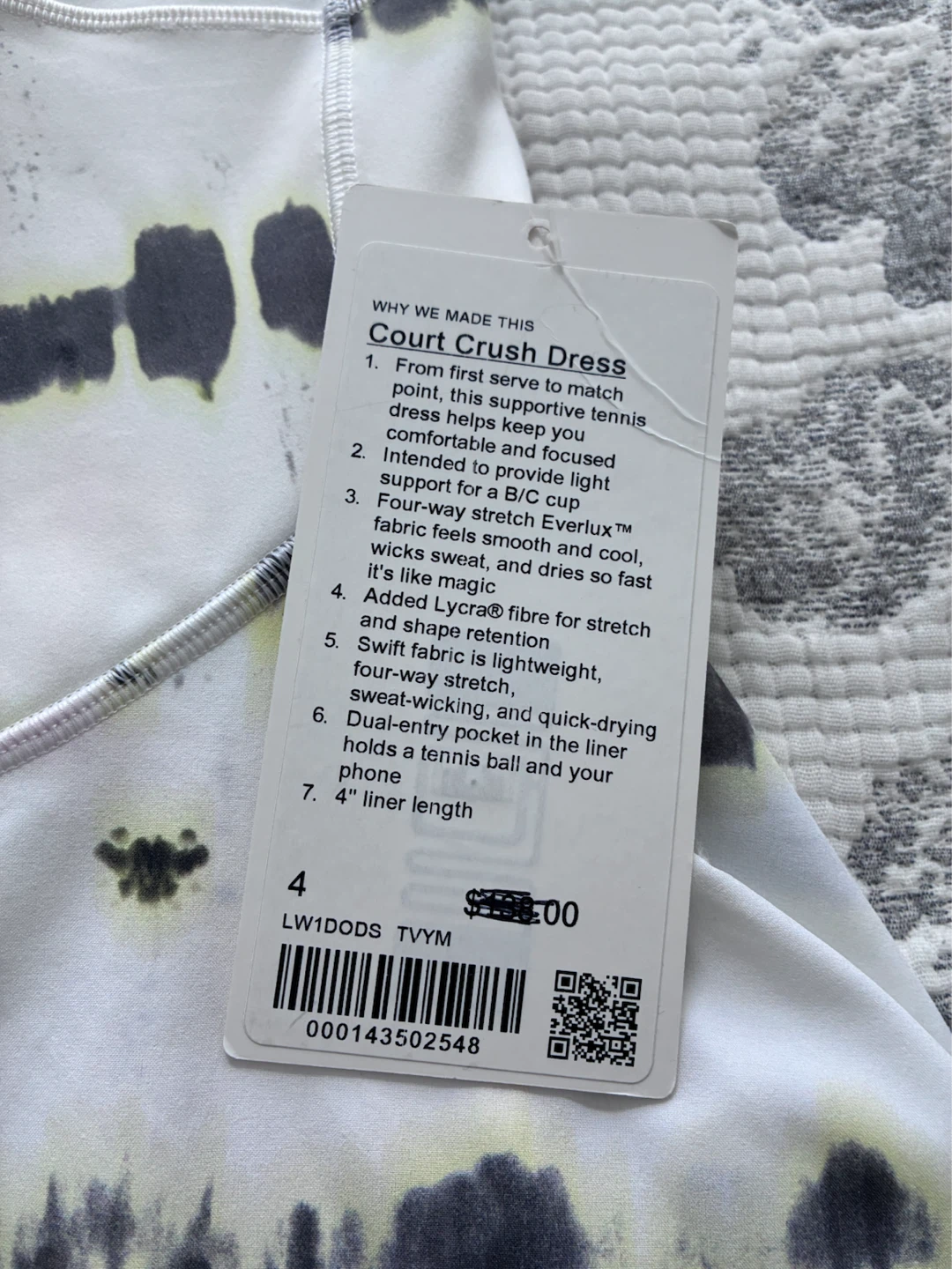 Lululemon Court Crush Dress Size 4 - photo 2