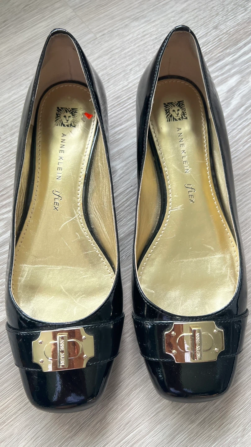 Anne Klein Black Patent Flats - photo 2