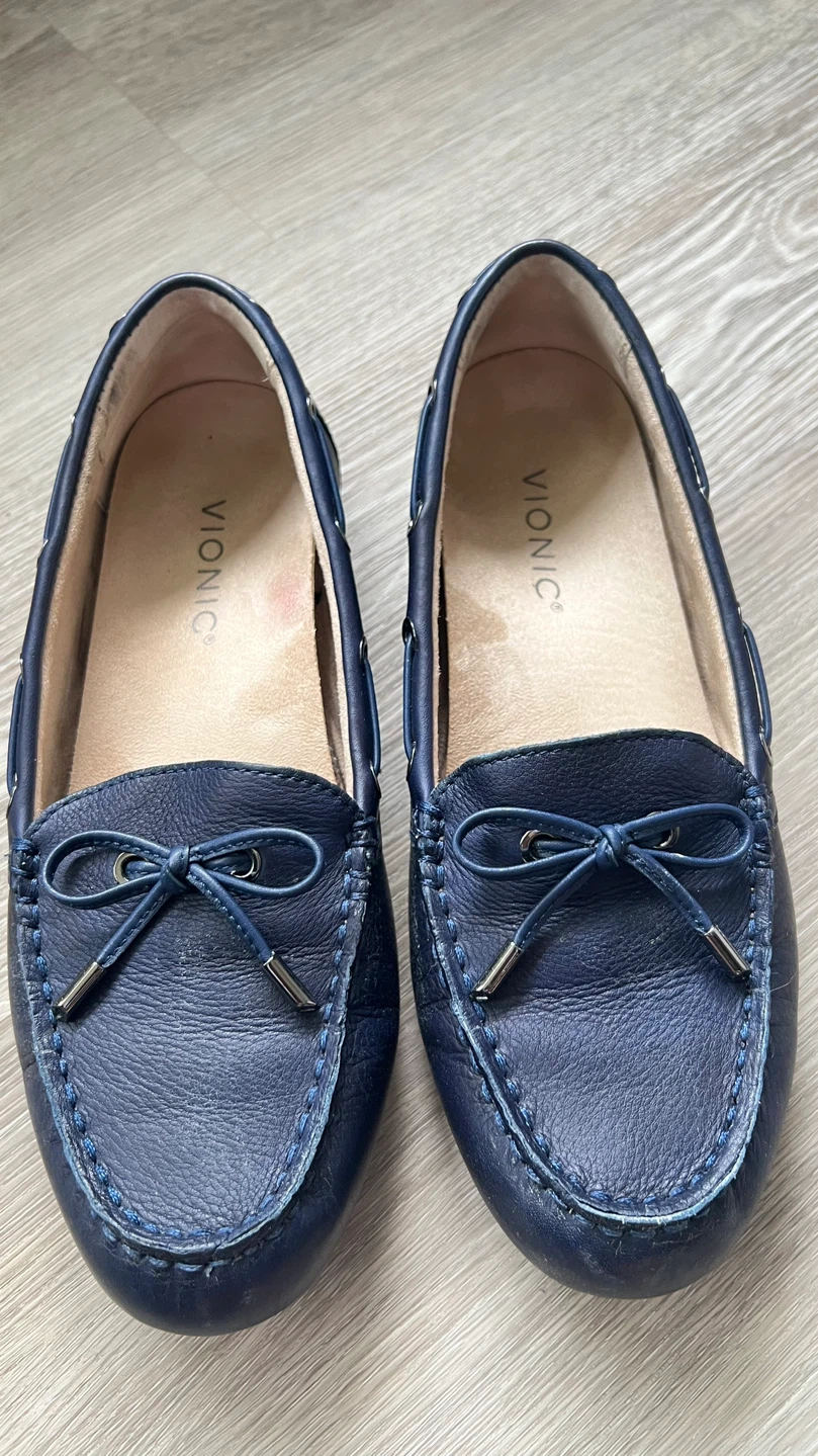 Vionic Navy Leather Loafers - photo 2