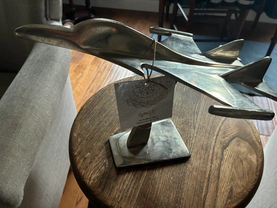 Metal Airplane Decor