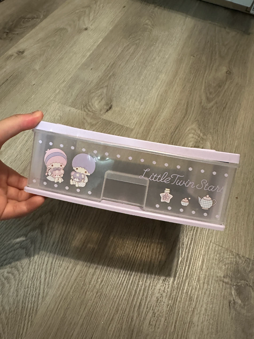 SANRIO Little Twin Stars Pink Storage Drawer Organizer