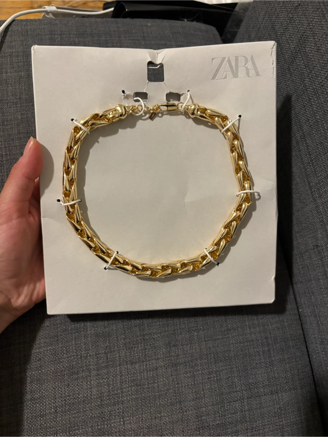 ZARA Gold Chain Necklace New - photo 2