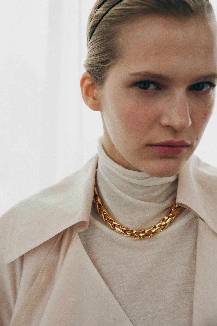 ZARA Gold Chain Necklace New - photo 4