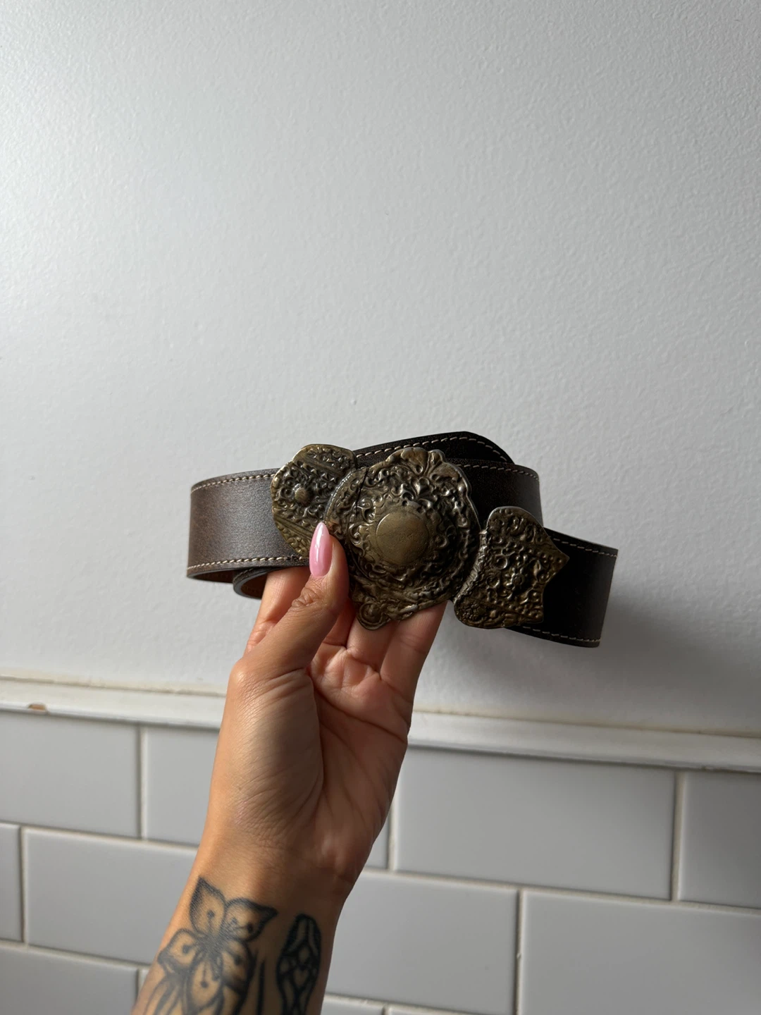 Berge Italian Leather - Western style belt