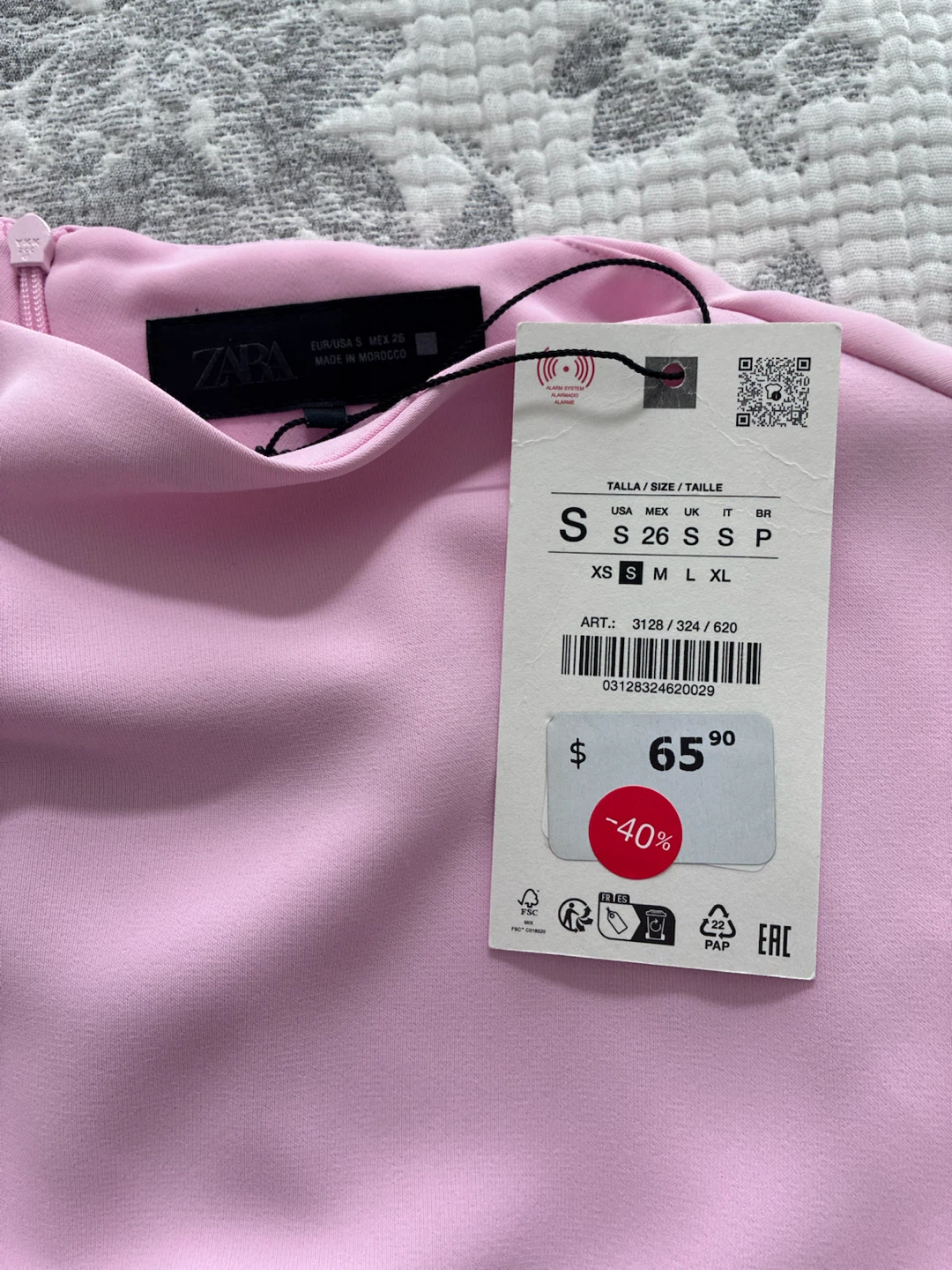 Zara Pink Sleeveless Dress Size S - photo 2