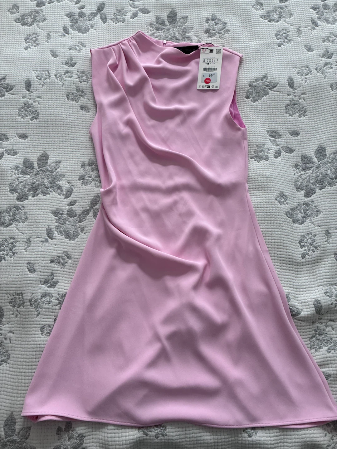 Zara Pink Sleeveless Dress Size S